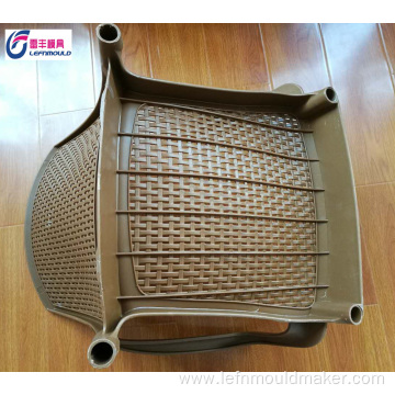 custom design arm rattan chair injection mould